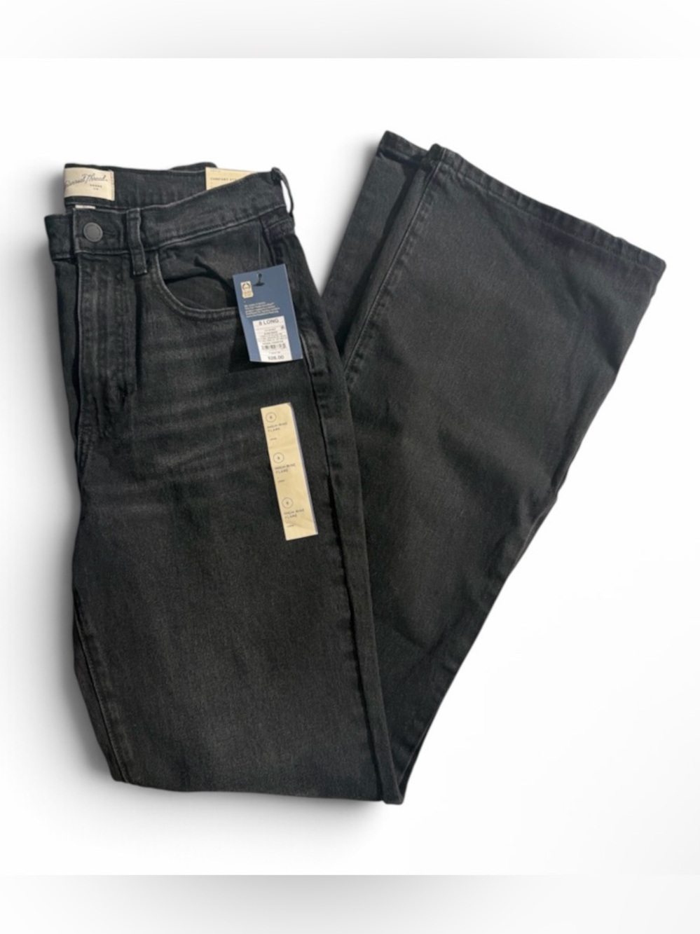 Universal Thread Black Flared Wide-Leg Jeans